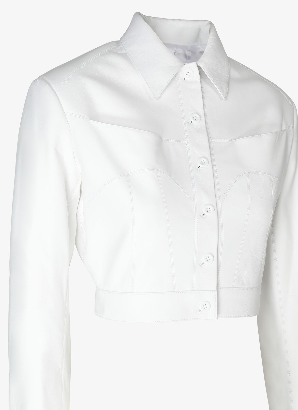 Alaïa Edition 1992 Leather Jacket ALAÏA WHITE ALAÏA EDITION 1992 LEATHER JACKET